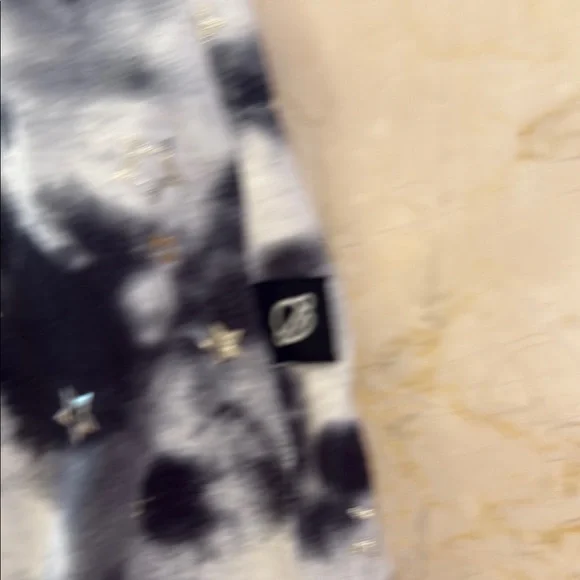 Terez Black and White Starry Tie-Dye Tank Top - Picture 5 of 7